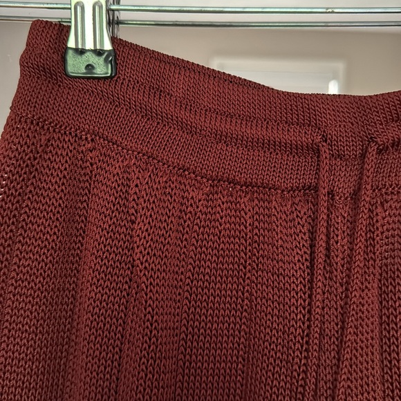 Calle de Mar / High waisted crochet-knit wide leg pants / small - Picture 7 of 8